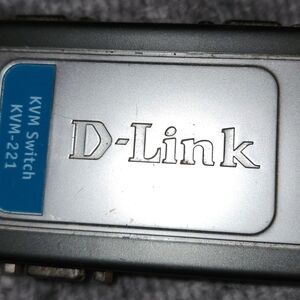 D-Link KVM-221 with Silver and Blue Accents 4 Port